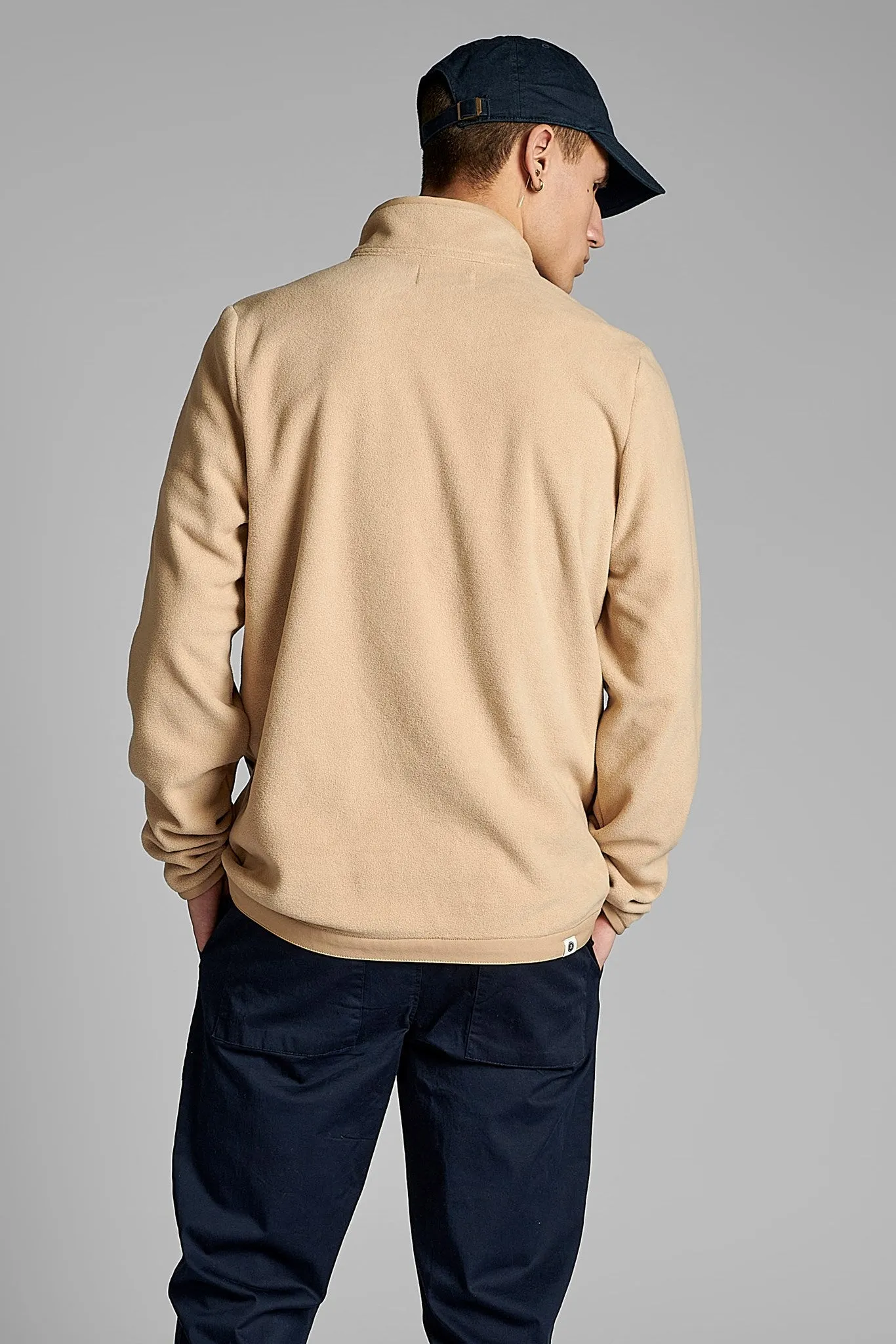 AKTOM FLEECE CARDIGAN - Brown Rice
