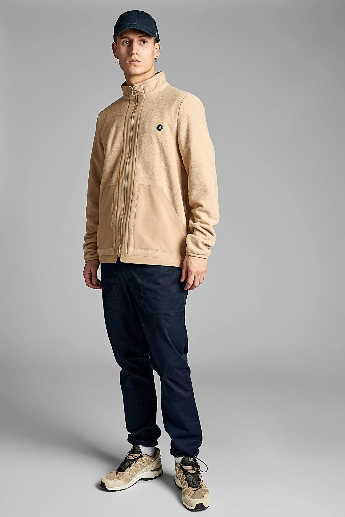 AKTOM FLEECE CARDIGAN - Brown Rice