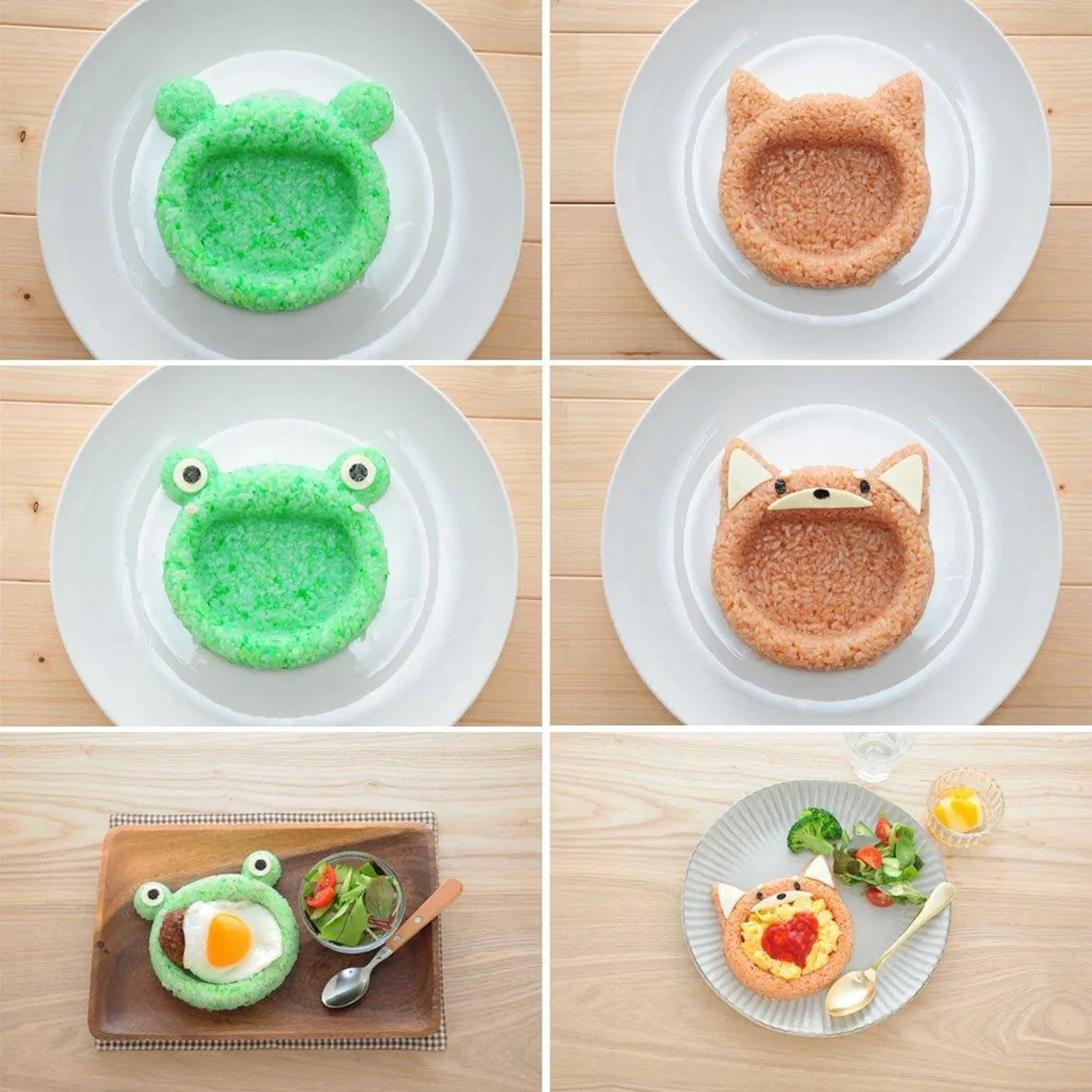 Animal Rice Mould Set for Curry