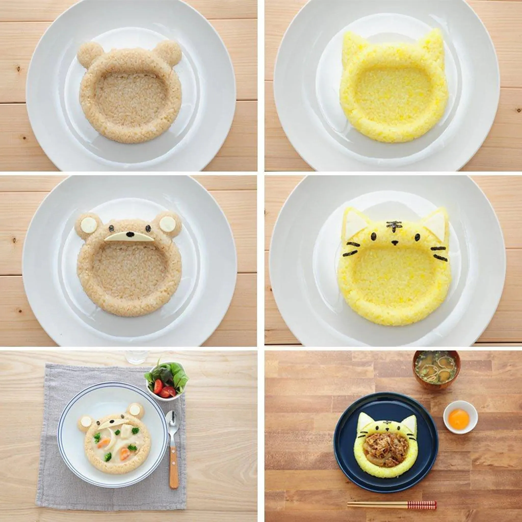 Animal Rice Mould Set for Curry