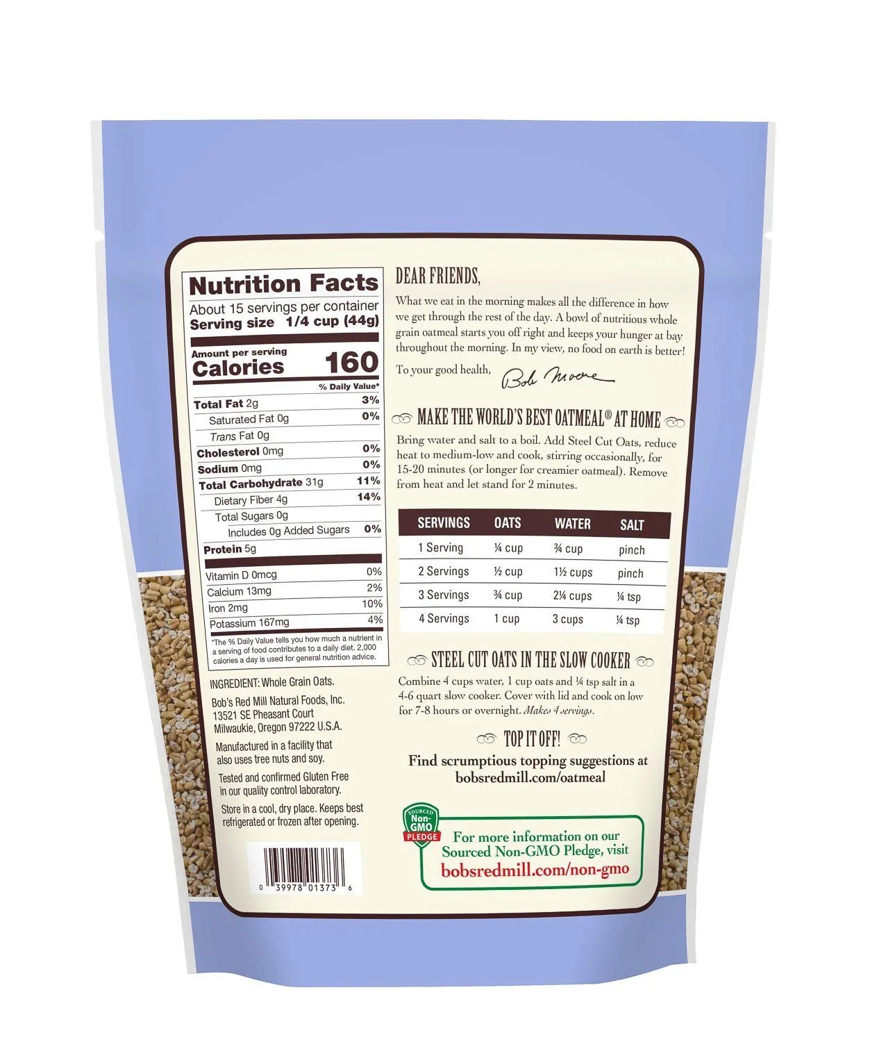 Bob's Red Mill Steel Cut Oats