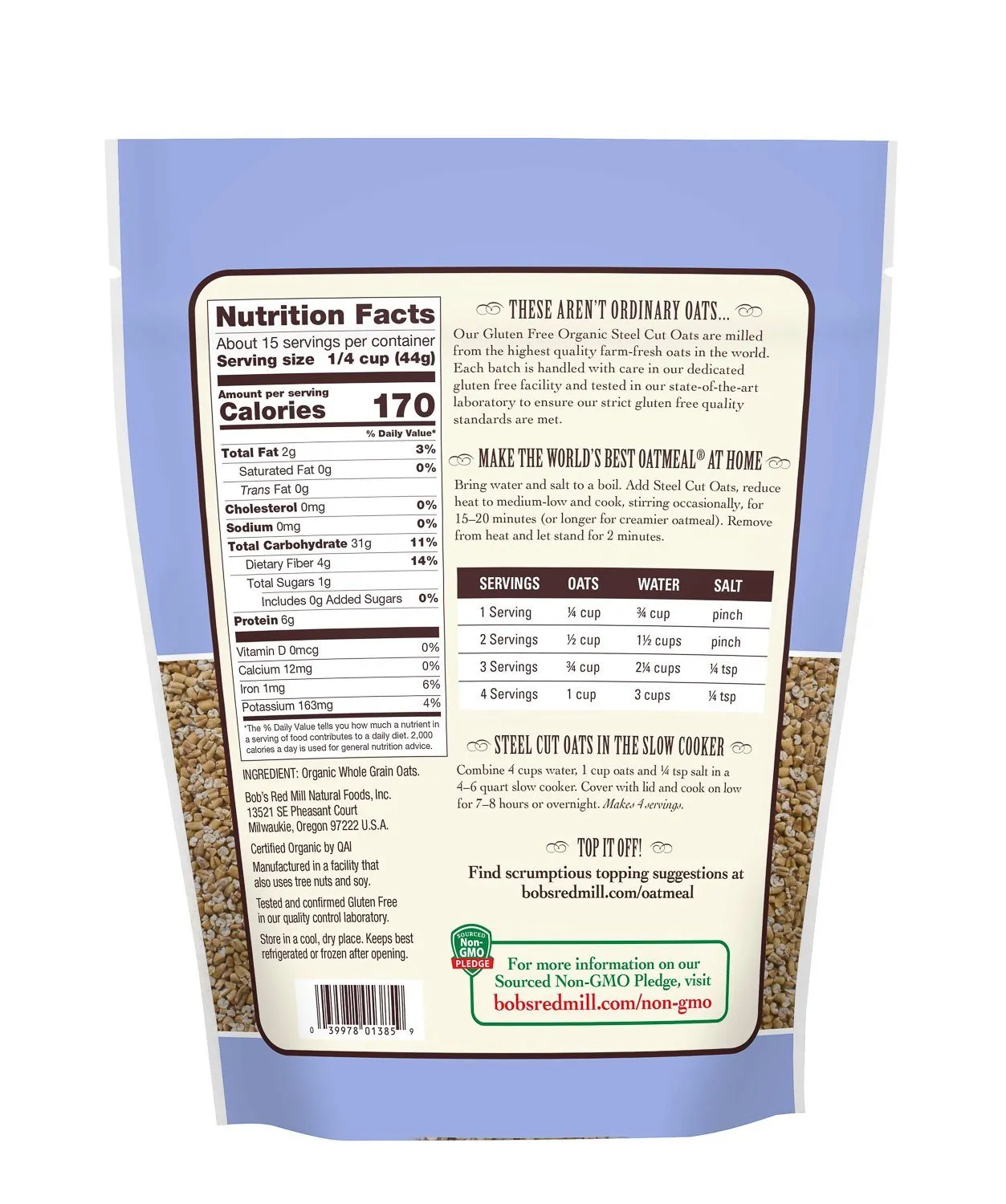 Bob's Red Mill Steel Cut Oats