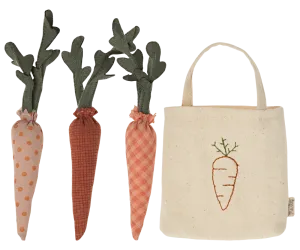 Carrots in a shopping bag