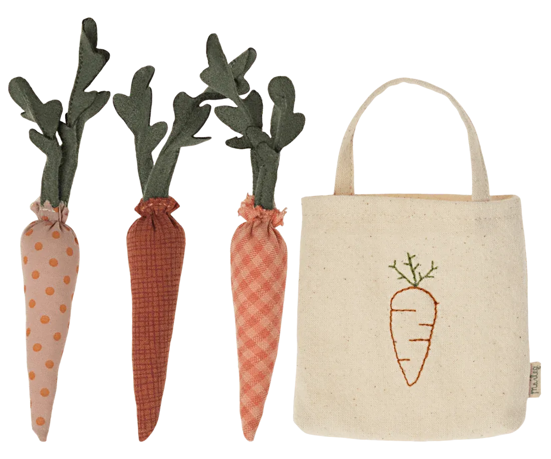 Carrots in a shopping bag
