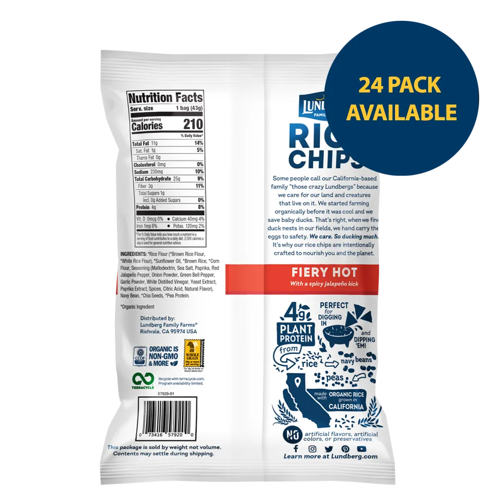 Fiery Hot Rice Chips - Single-Serve