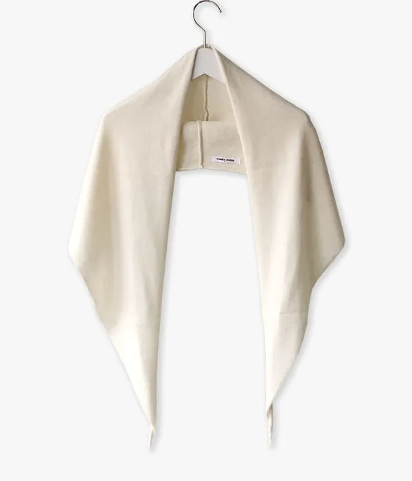 FUMIKA_UCHIDA/SASHMERE/LAMB HOODED STOLE(OYSTER)