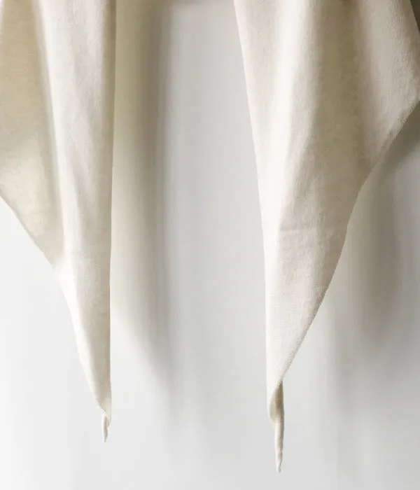 FUMIKA_UCHIDA/SASHMERE/LAMB HOODED STOLE(OYSTER)