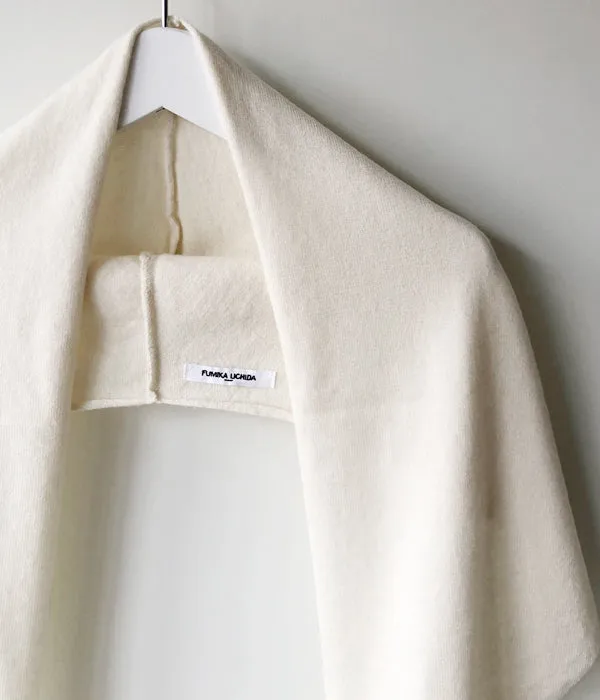 FUMIKA_UCHIDA/SASHMERE/LAMB HOODED STOLE(OYSTER)