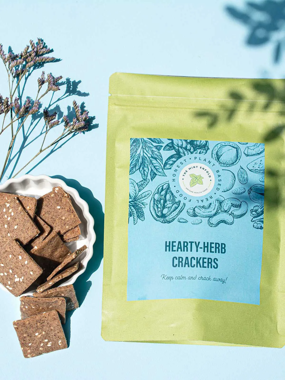 Hearty Herb Crackers 40pcs