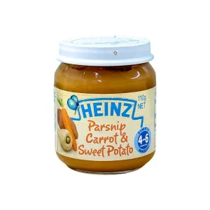  Heinz Parsnip Carrot & Sweet Potato 4m  110g