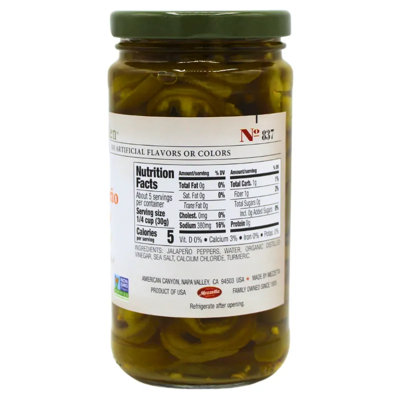 Jeff's Garden Sliced Hot Jalapeno Peppers 12oz