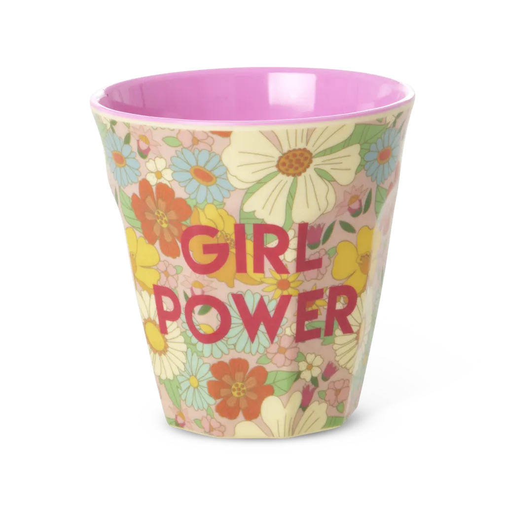 Medium Cup - Flower Power Print