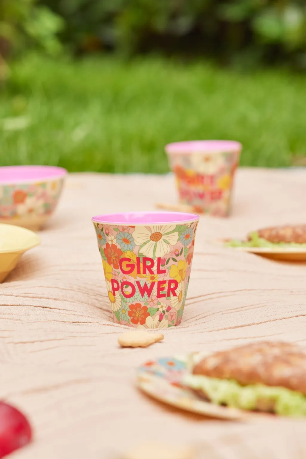 Medium Cup - Flower Power Print