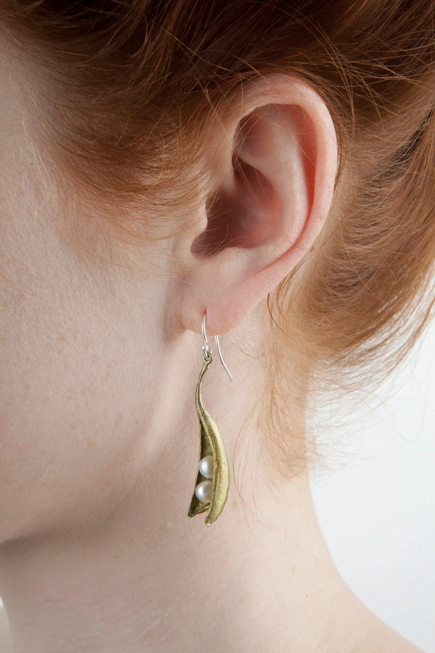Pea Pod Earrings - Drop