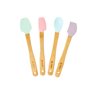 Silicone Scrapers with Bamboo handle