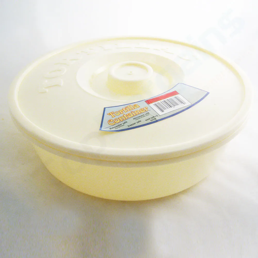 Tortilla Container Keeper Microwave Warmer 8" Round Pita Taco Warm Flatbread New