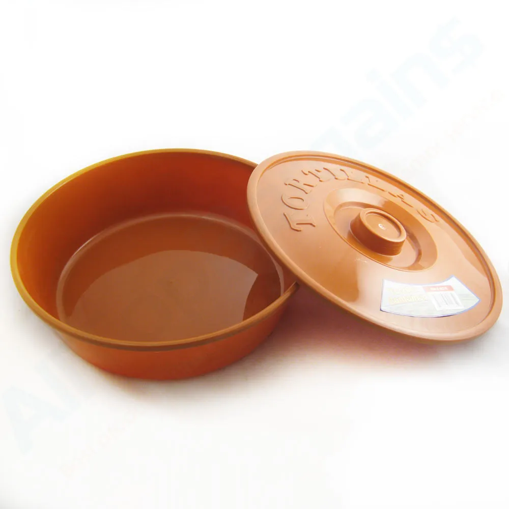 Tortilla Container Keeper Microwave Warmer 8" Round Pita Taco Warm Flatbread New