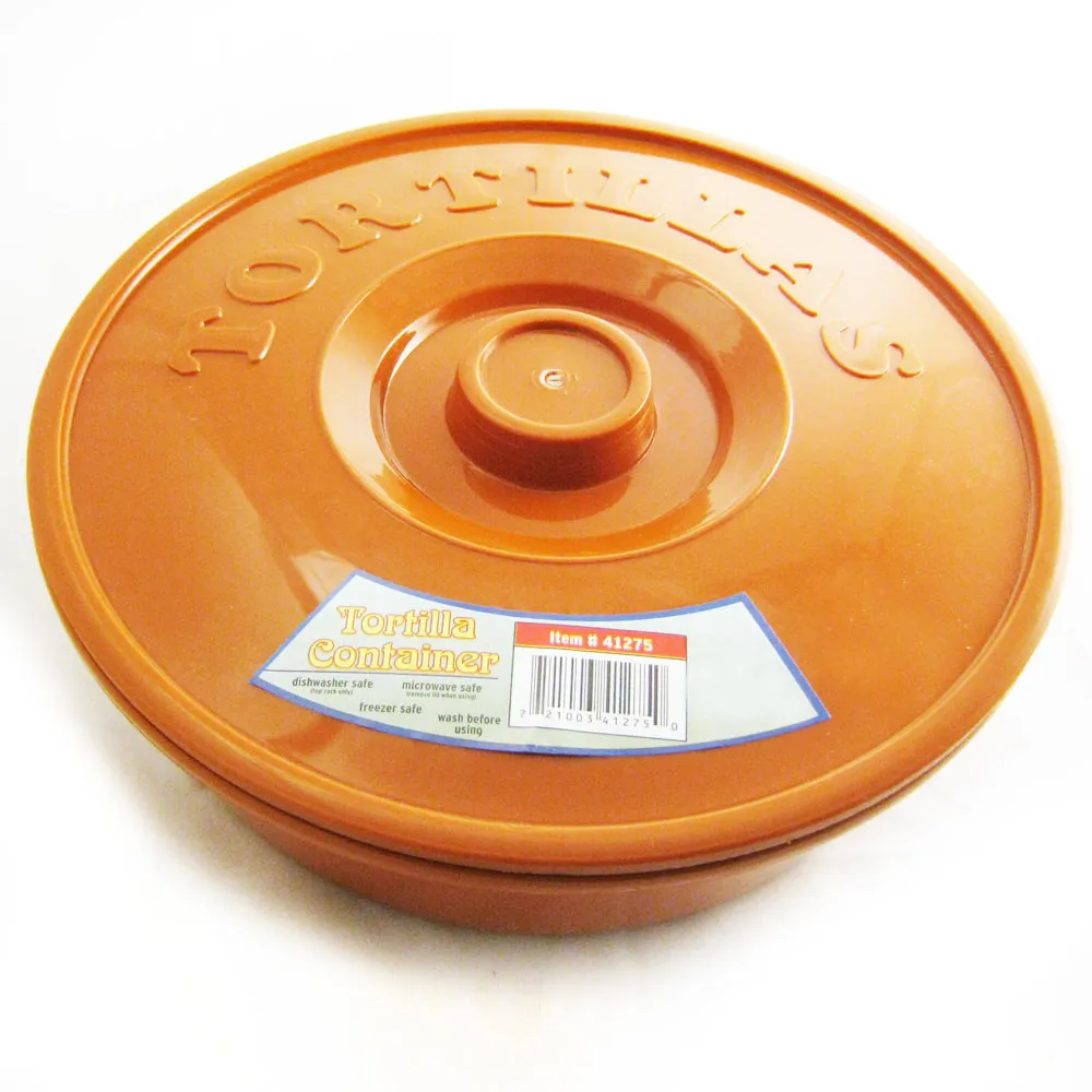 Tortilla Container Keeper Microwave Warmer 8" Round Pita Taco Warm Flatbread New