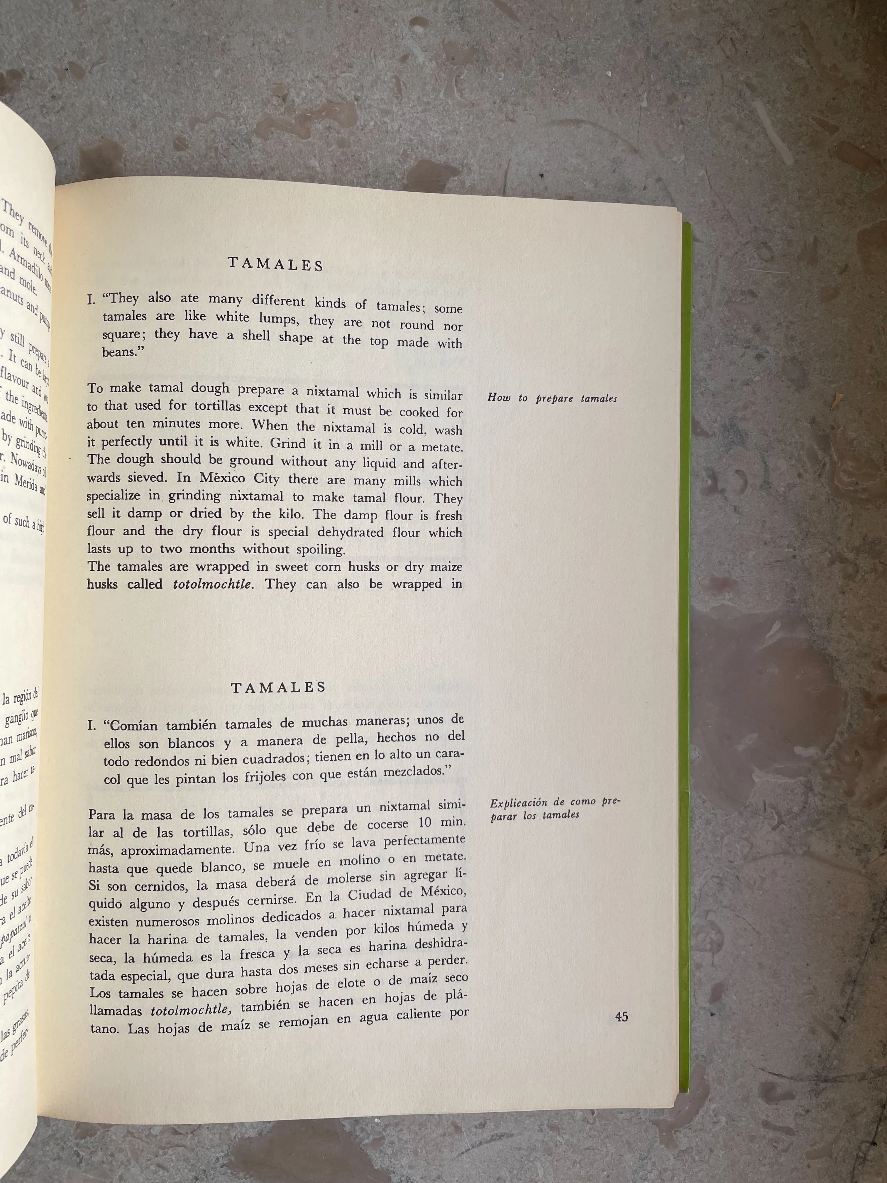 Vintage Cookbook Pre-Hispanic Cooking