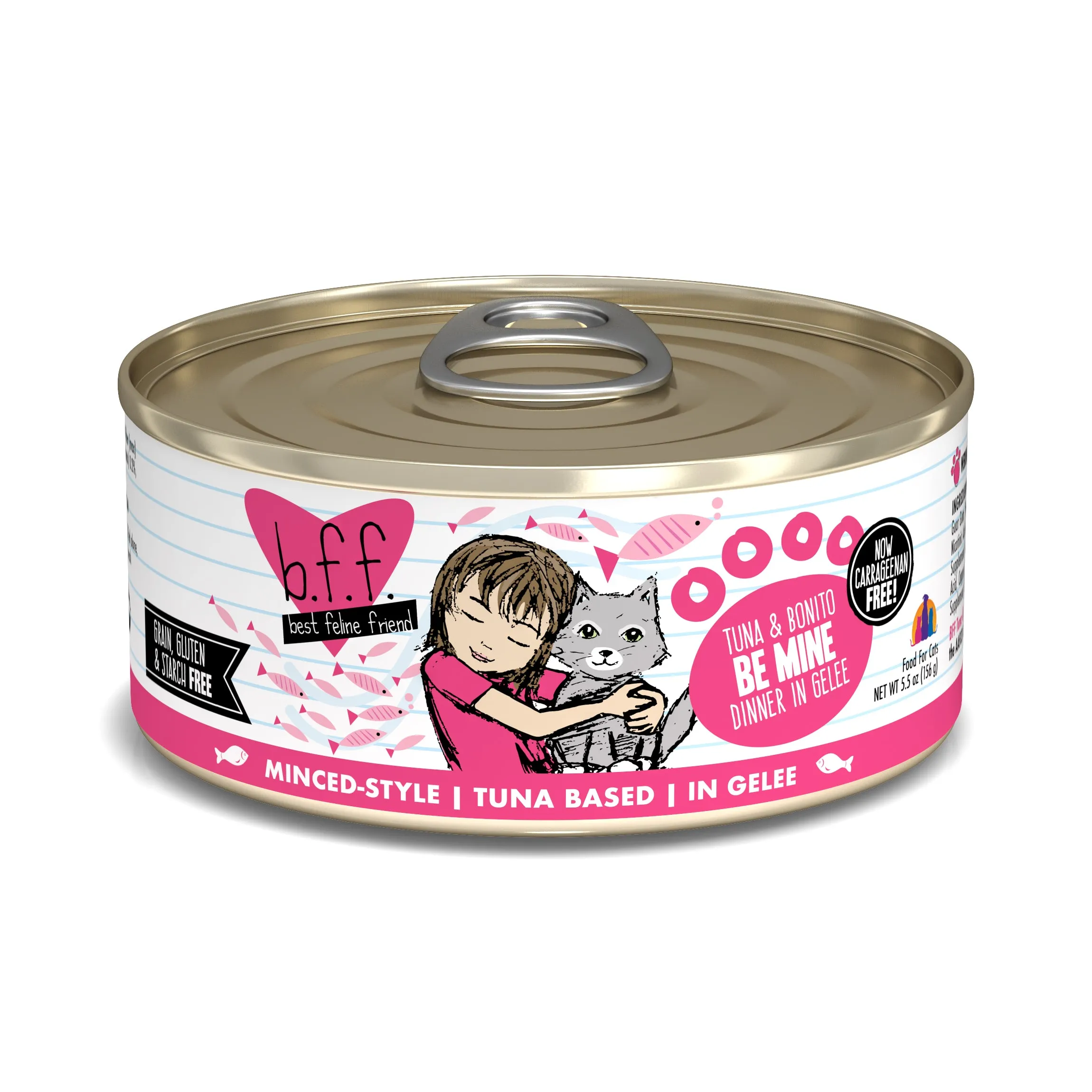 Weruva B.F.F Best Feline Friend Tuna & Bonito Be Mine 5.5oz